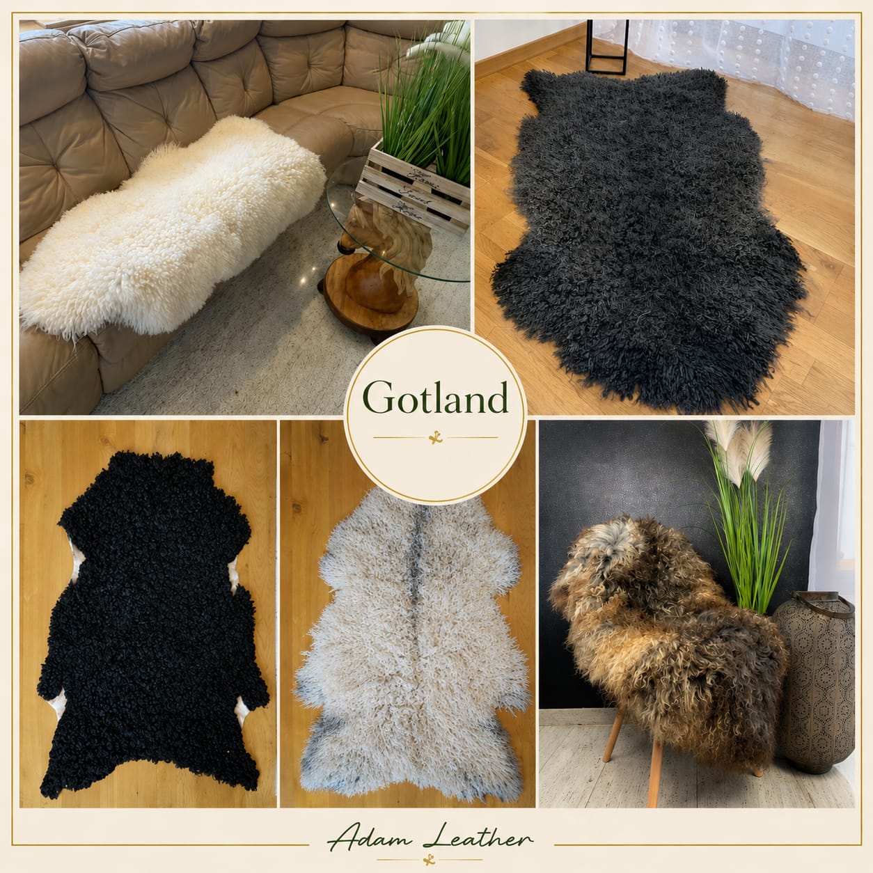 Fårskinn - Gotländska fårskinn med utmärkta värmeegenskaper och lyxigt utseende!